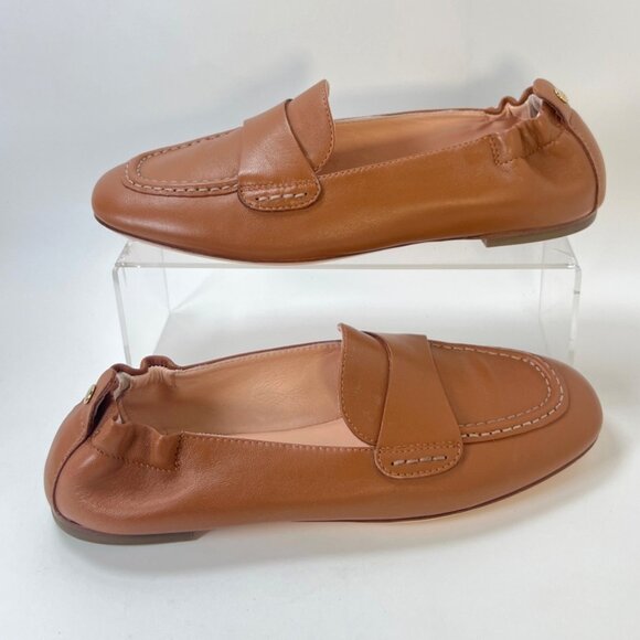 AGL Mara Brandy Brown Leather Loafers Women Size 37.5 - Picture 1 of 9